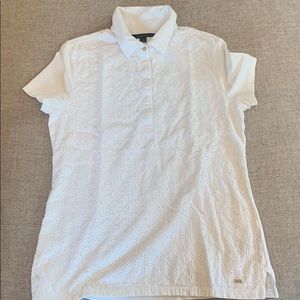 Tommy Hilfiger white crochet shirt